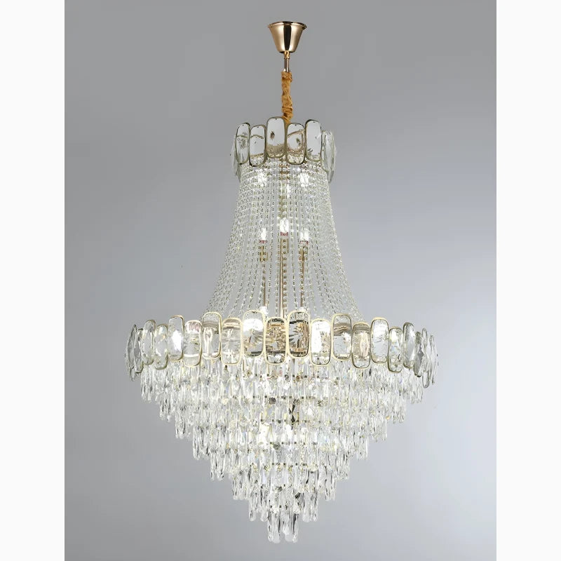 Yarrow Big Classic Crystal Chandelier - Chandeliers | Lucera Lighting