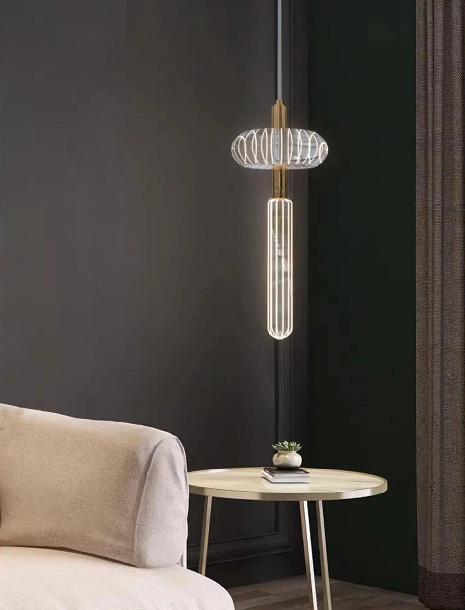 Zeal Glass Chandelier for Staircase - Chandeliers | Lucera Lighting
