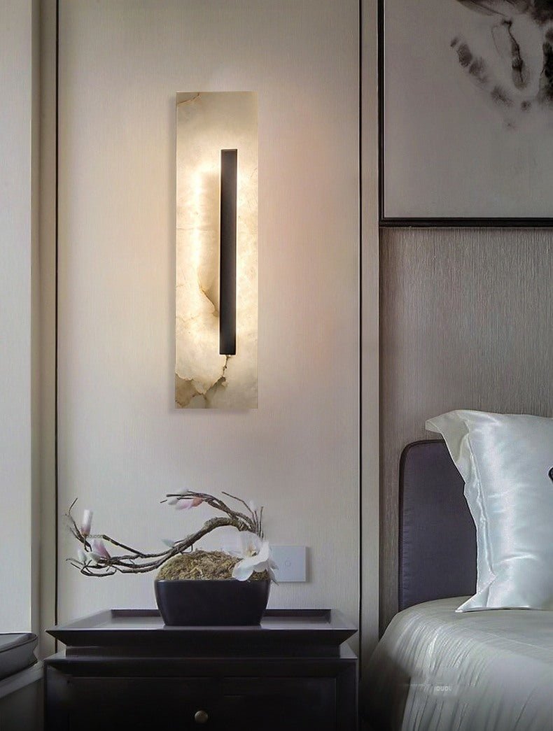Portico Neo Chinese Marble Wall Lamp - Wall Lights & Sconces | Lucera Lighting