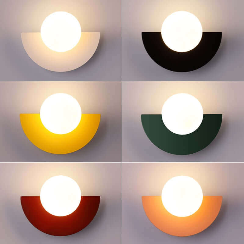 Crescent Metal Wall Lamp - LED Mood Light