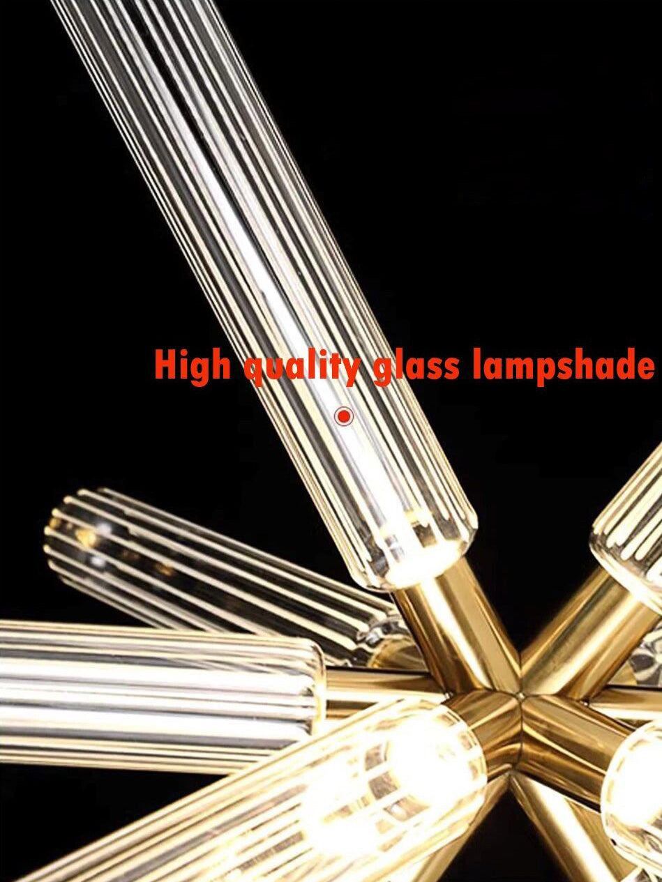 Zeal Glass Chandelier for Staircase - Chandeliers | Lucera Lighting