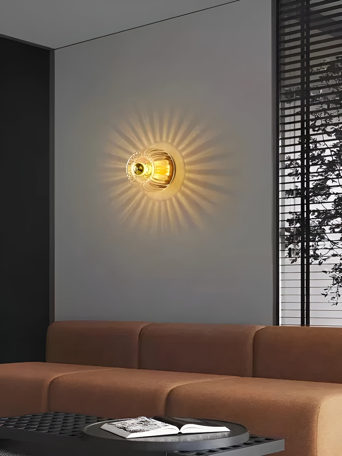ScandiElegance Glass Wall Lamp - Bauhaus Glass Wall Sconce