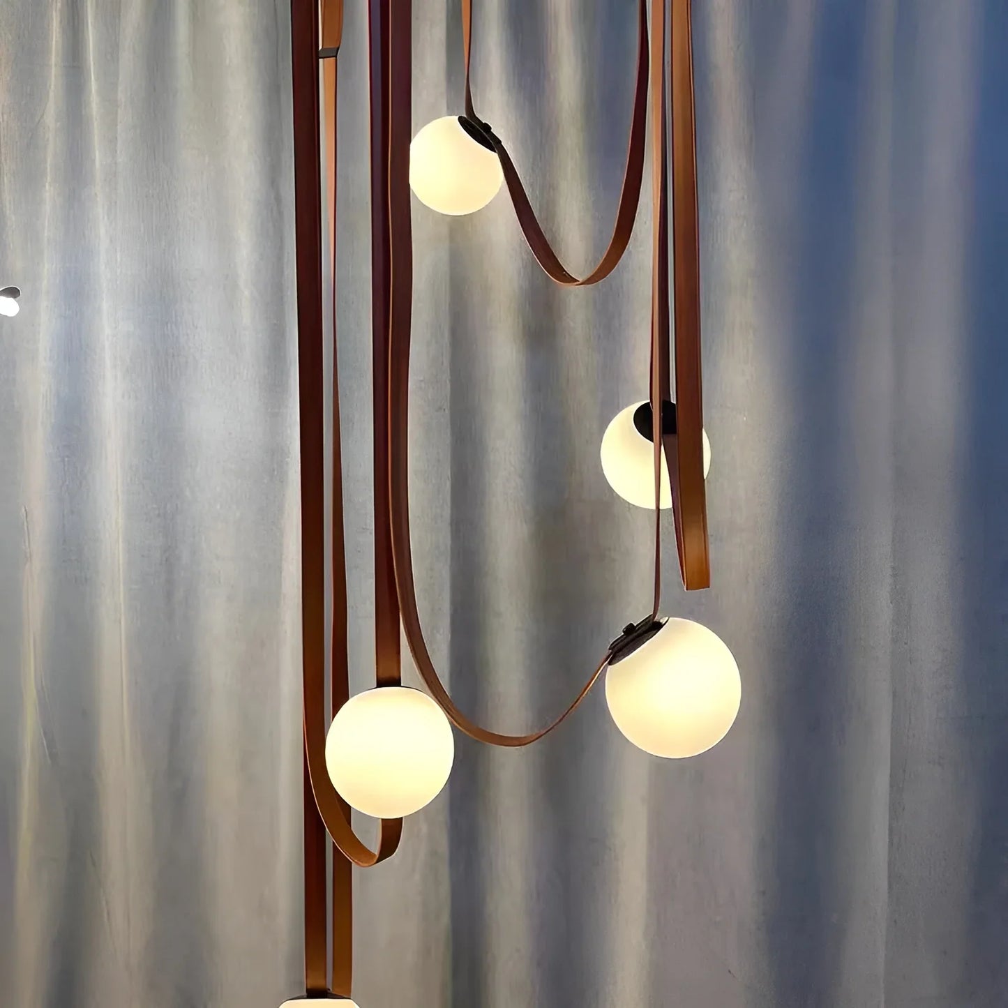 Rune Belt Chandelier - Designer Glass Ball Pendant - Pendant Lights | Lucera Lighting
