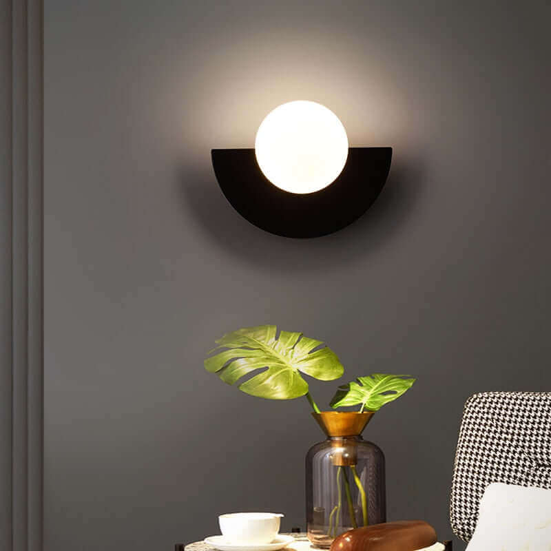 Crescent Metal Wall Lamp - LED Mood Light