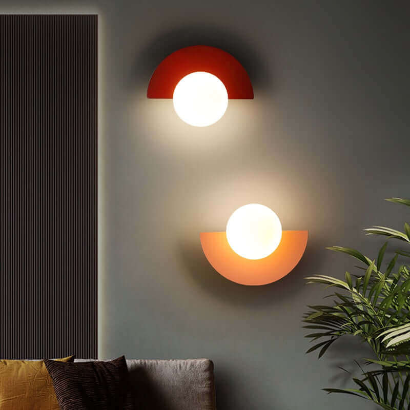 Crescent Metal Wall Lamp - LED Mood Light