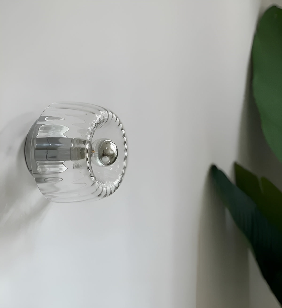 ScandiElegance Glass Wall Lamp - Bauhaus Glass Wall Sconce