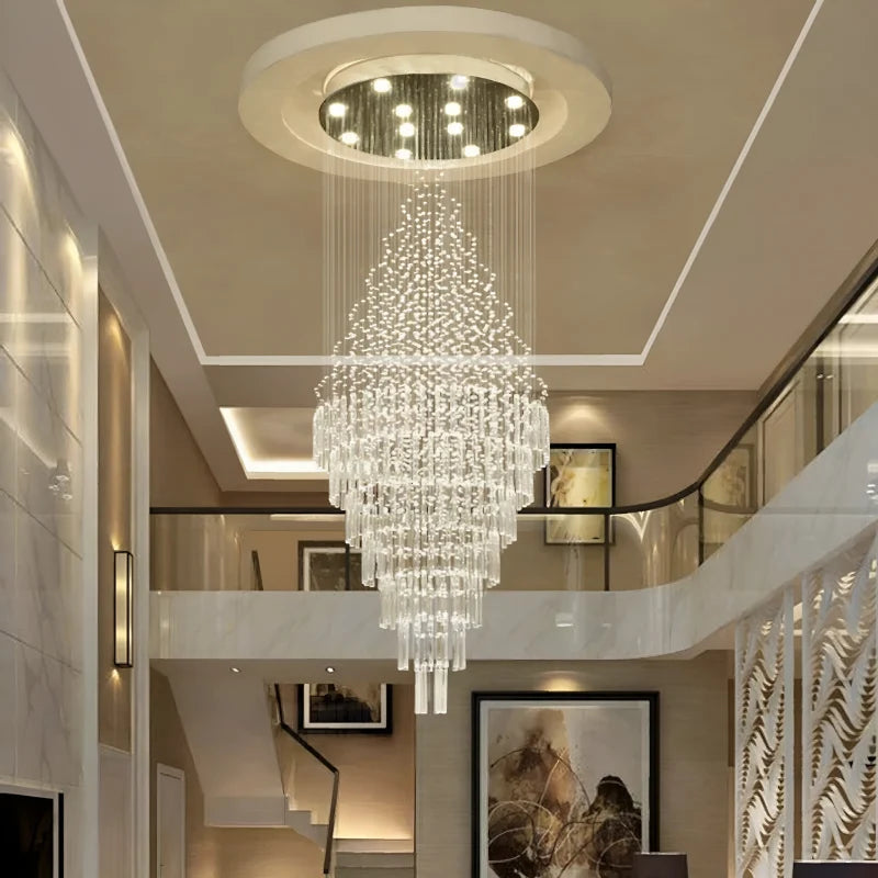 Thorn Transparent Crystal Chandelier - Chandeliers | Lucera Lighting