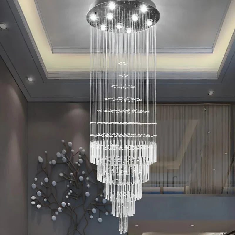 Thorn Transparent Crystal Chandelier - Chandeliers | Lucera Lighting