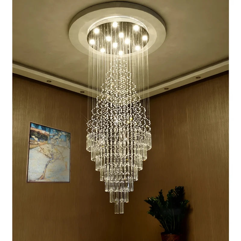 Thorn Transparent Crystal Chandelier - Chandeliers | Lucera Lighting