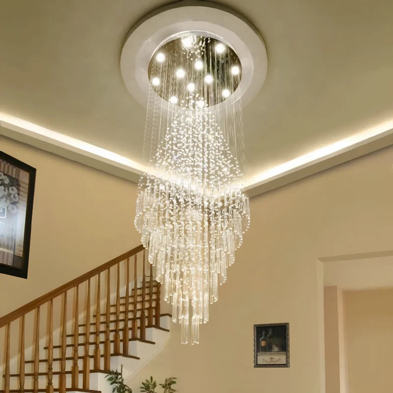 Thorn Transparent Crystal Chandelier - Chandeliers | Lucera Lighting