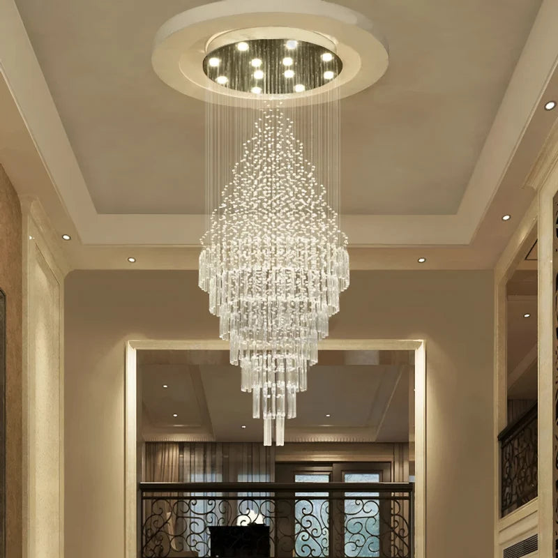 Thorn Transparent Crystal Chandelier - Chandeliers | Lucera Lighting