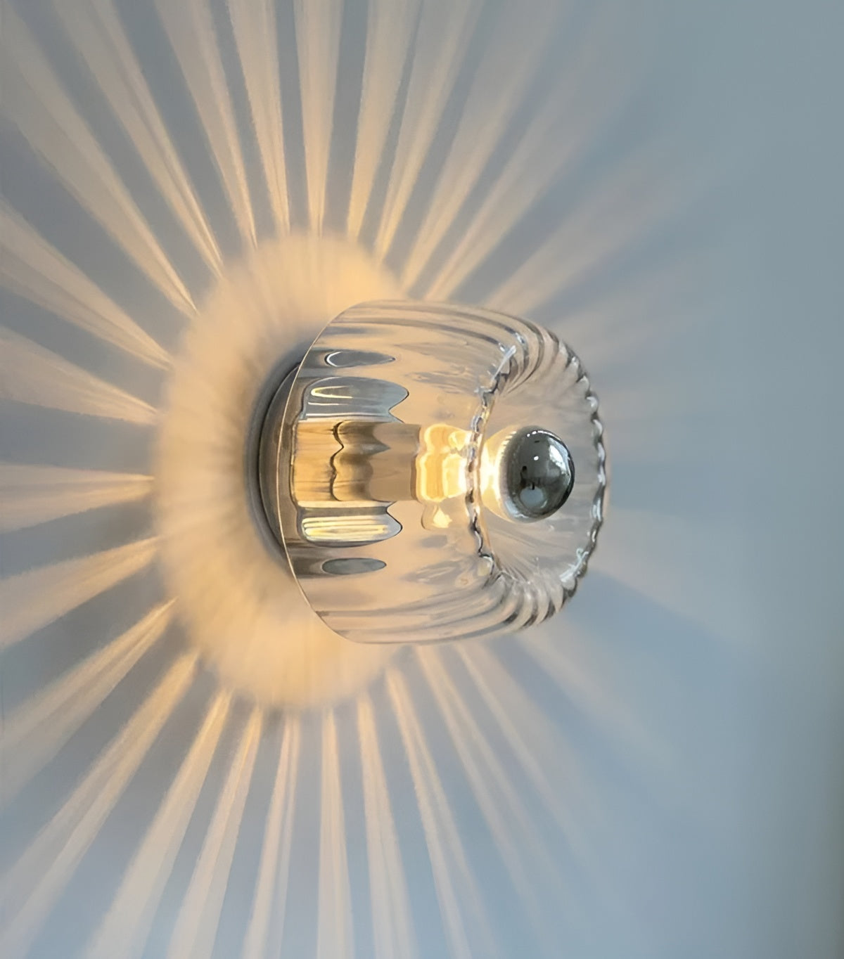ScandiElegance Glass Wall Lamp - Bauhaus Glass Wall Sconce