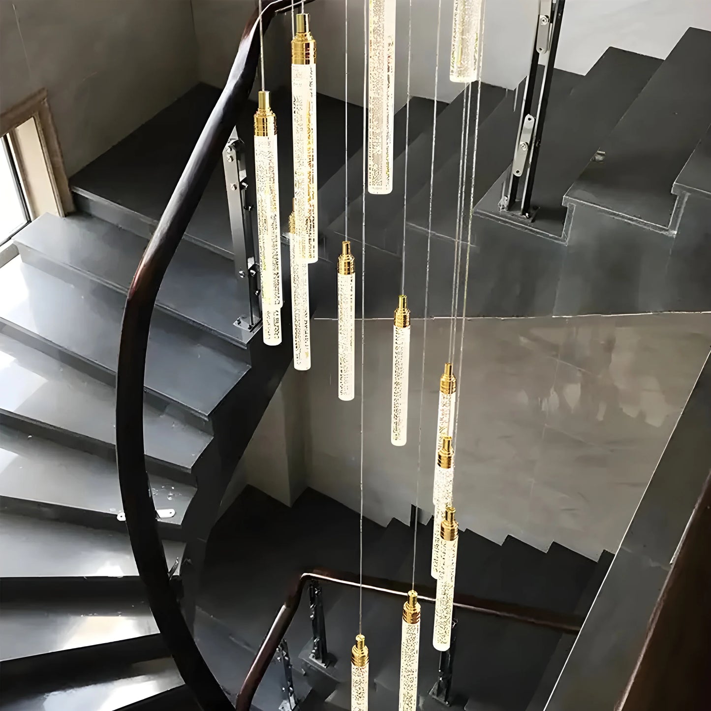 Chase Gold Crystal Pendant Light - Chandeliers | Lucera Lighting