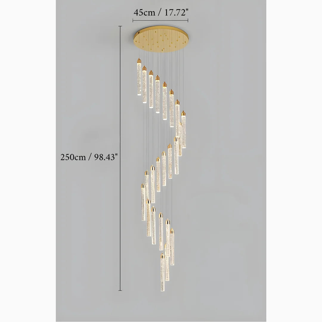 Chase Gold Crystal Pendant Light - Chandeliers | Lucera Lighting