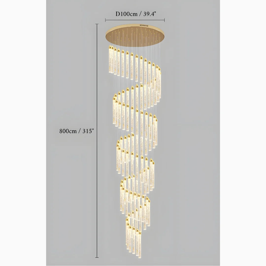 Chase Gold Crystal Pendant Light - Chandeliers | Lucera Lighting
