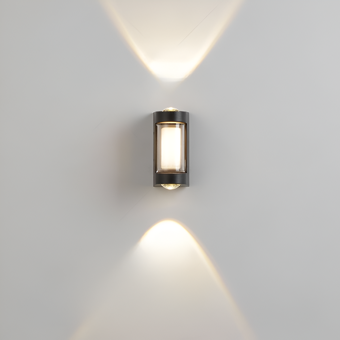 Nordic Cylinder Outdoor Wall Light in Black or White