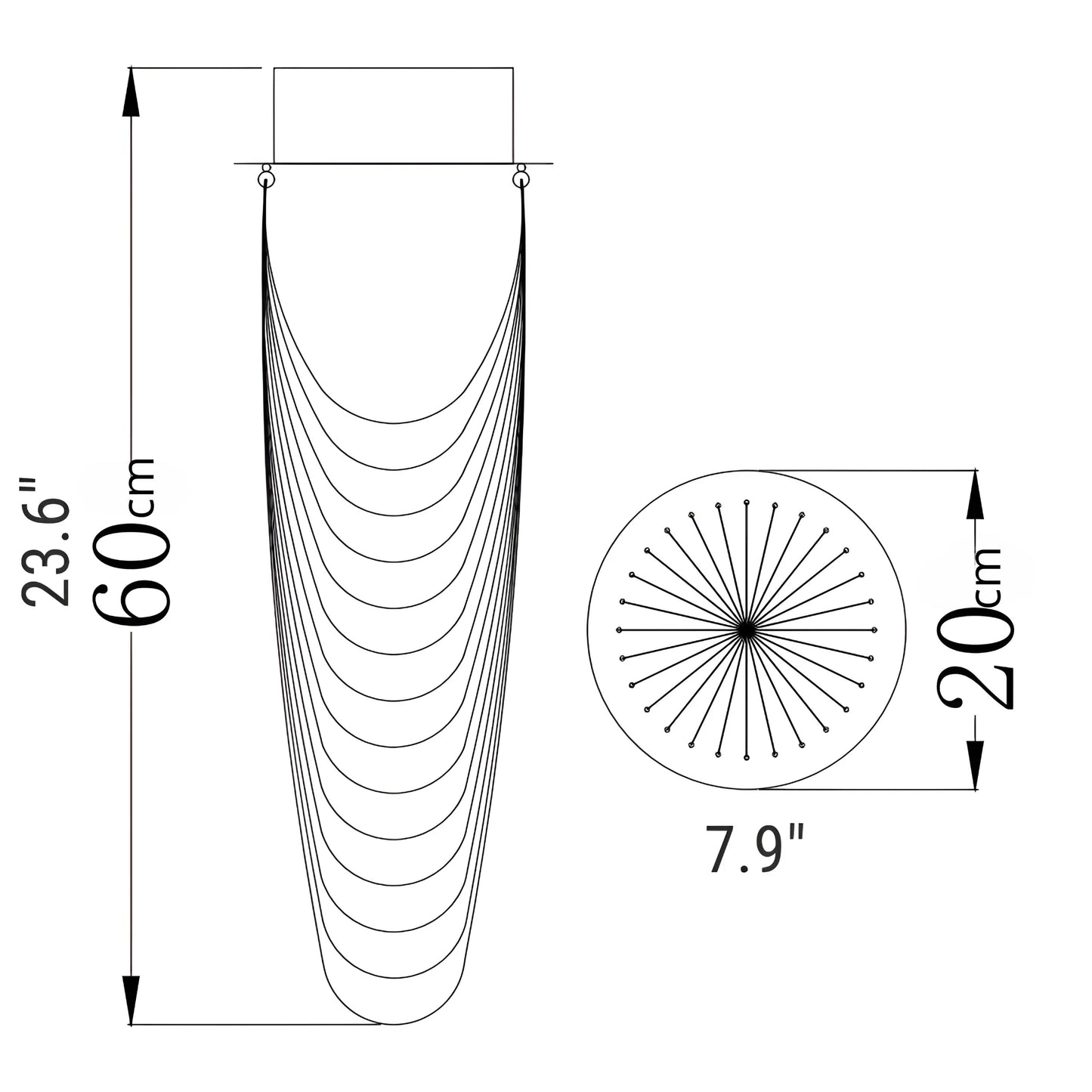 Anise Crystal Ceiling Chandelier - Chandeliers | Lucera Lighting