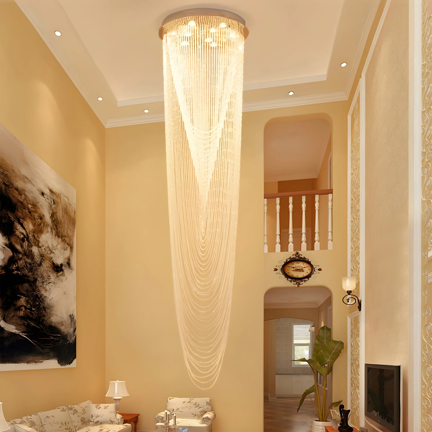Anise Crystal Ceiling Chandelier - Chandeliers | Lucera Lighting