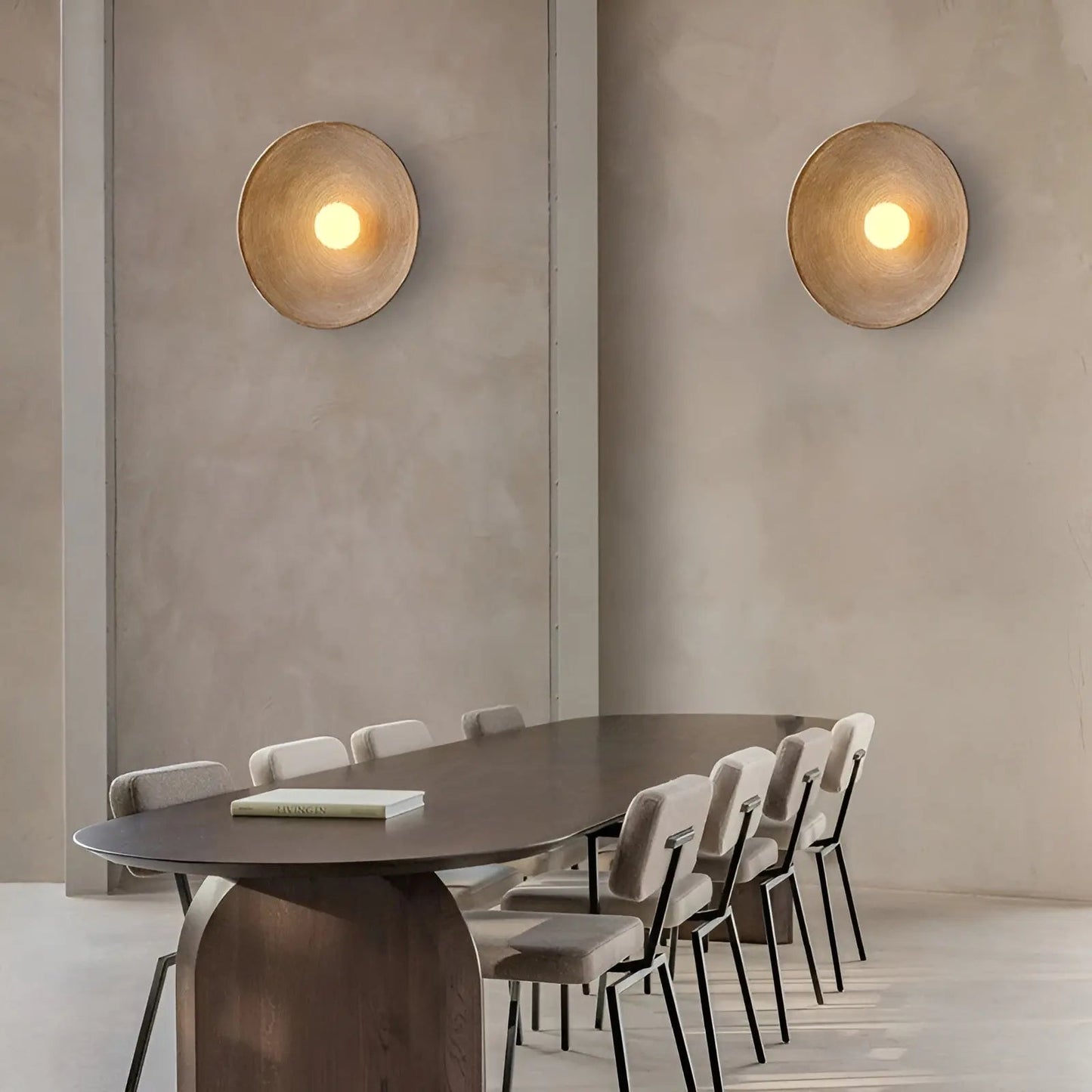 WabiSabi Wall Lamp - Minimalist Round LED Light