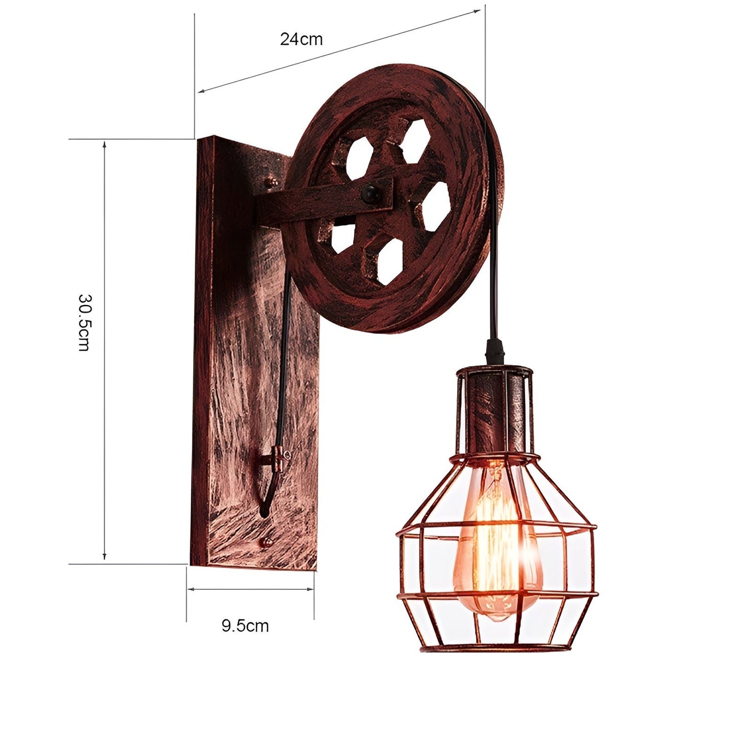 LumenLux Wall Lamp - Vintage Industrial LED