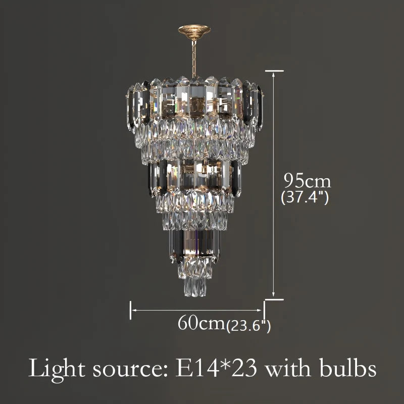 Magnolia Grand Luxury Crystal Chandelier - Chandeliers | Lucera Lighting