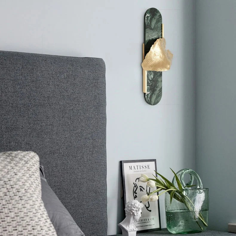 Vertex Imperial Wall Sconce - Copper & Marble - Wall Lights & Sconces | Lucera Lighting