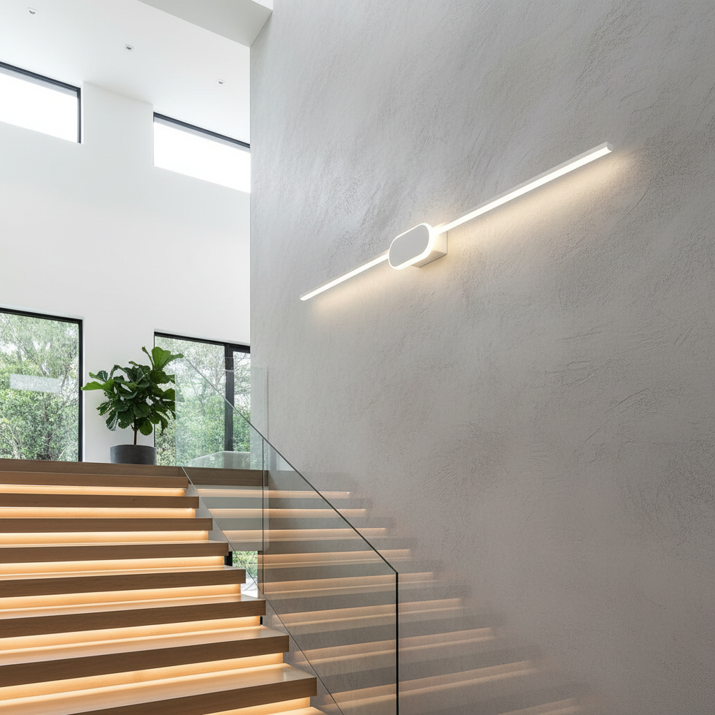 Calando LED Mirror Wall Lamp Black/White - Wall Lights & Sconces | Lucera Lighting