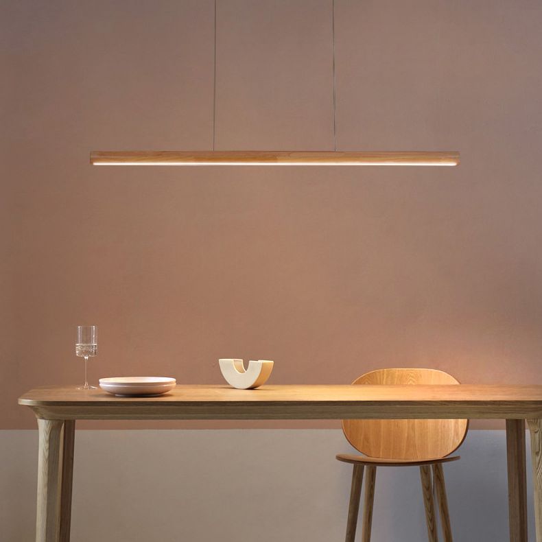 Xylo | Linear Pendant Lighting with Soft LED Light & Adjustable Height | Scandinavian Design for Cozy Interiors