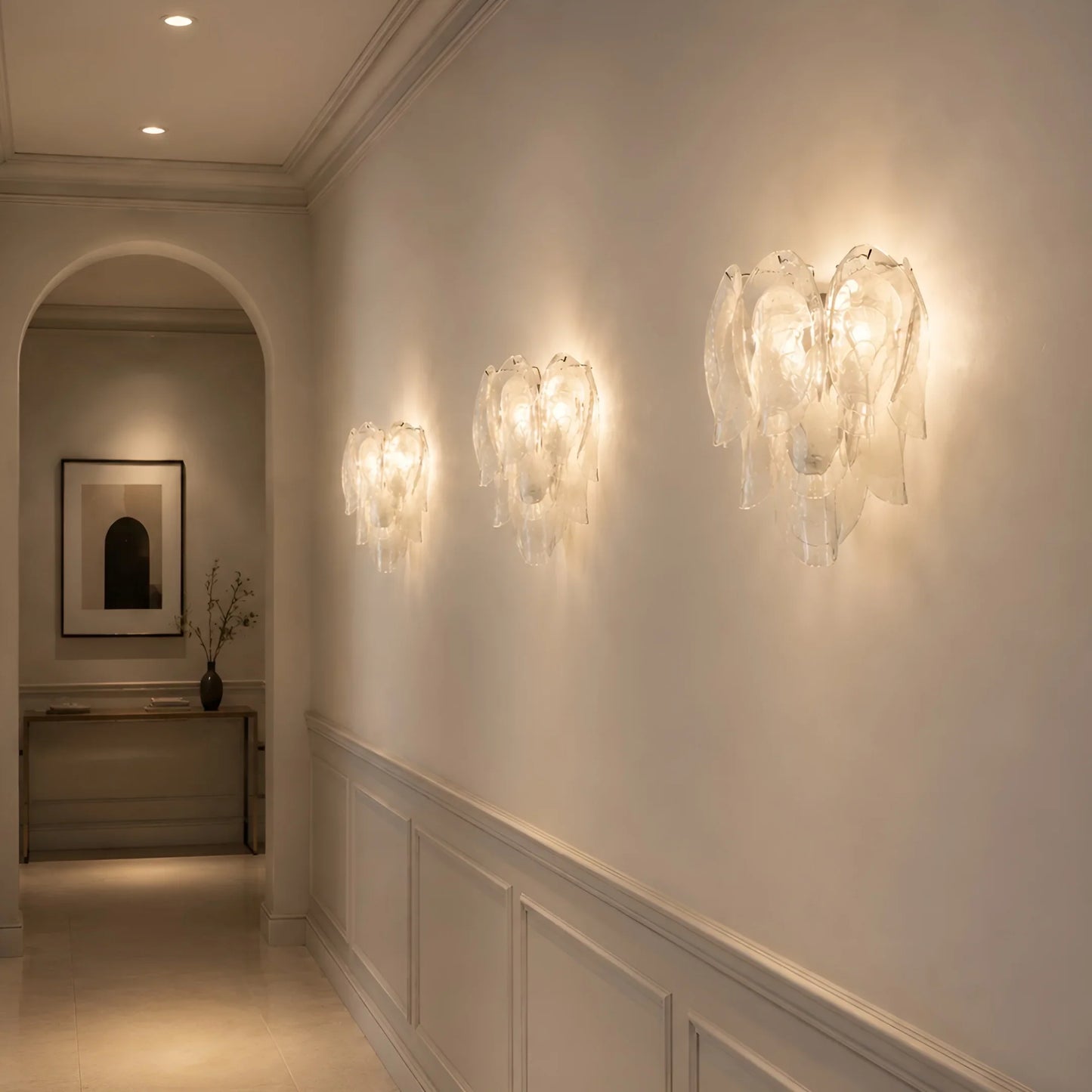 Carme Murano Glass Wall Sconce for Living Room - Wall Lights & Sconces | Lucera Lighting