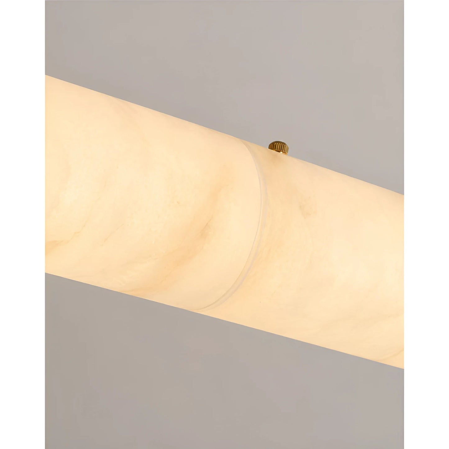 Mauve Linear Alabaster Tube Pendant Light - Pendant Lights | Lucera Lighting