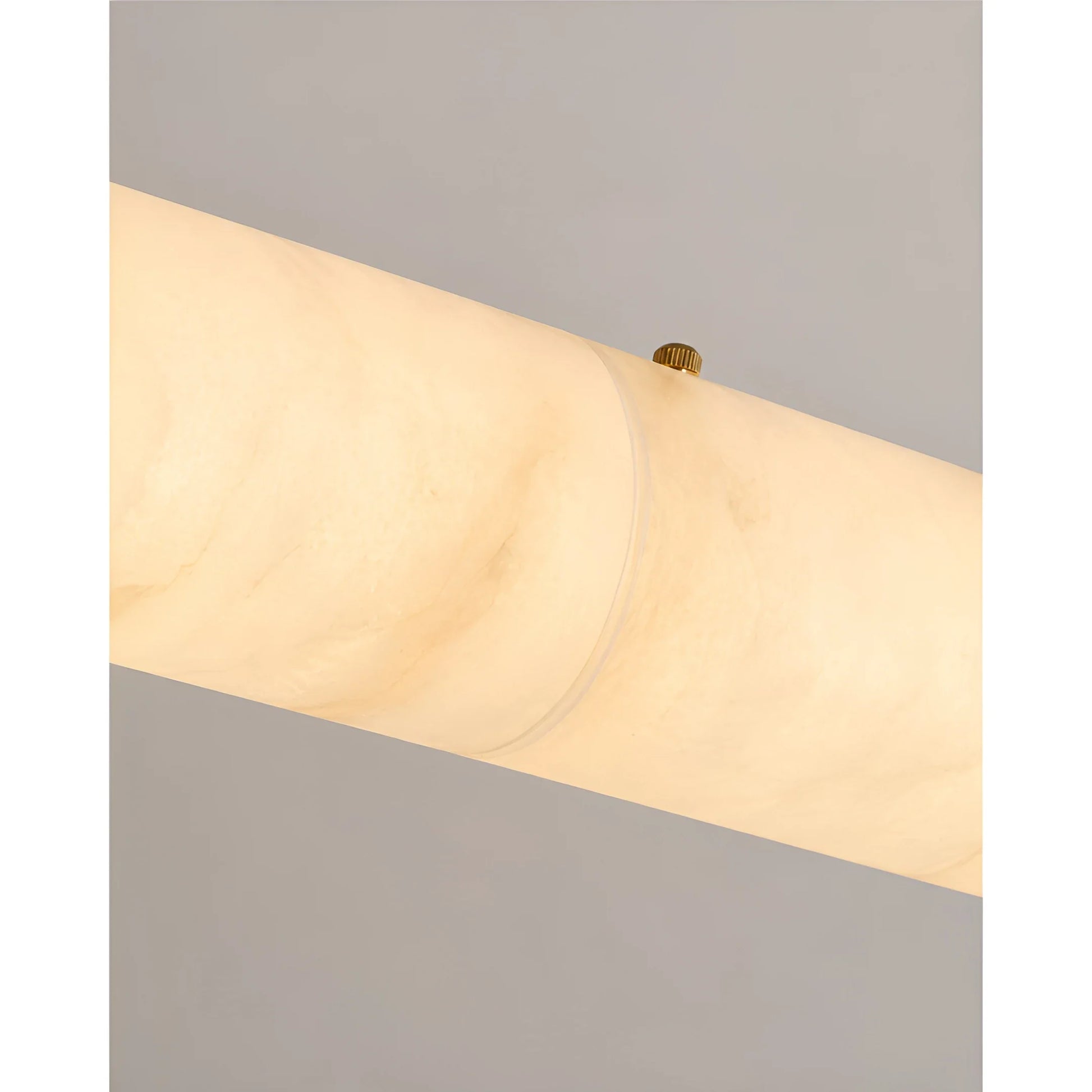 Mauve Linear Alabaster Tube Pendant Light - Pendant Lights | Lucera Lighting