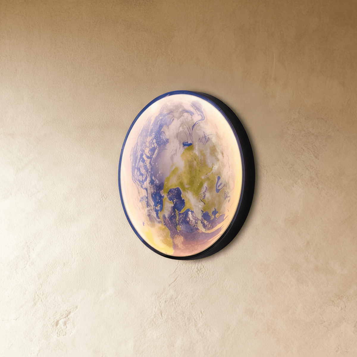 Caspian Moon Wall Lamp Illuminated Art - Wall Lights & Sconces | Lucera Lighting