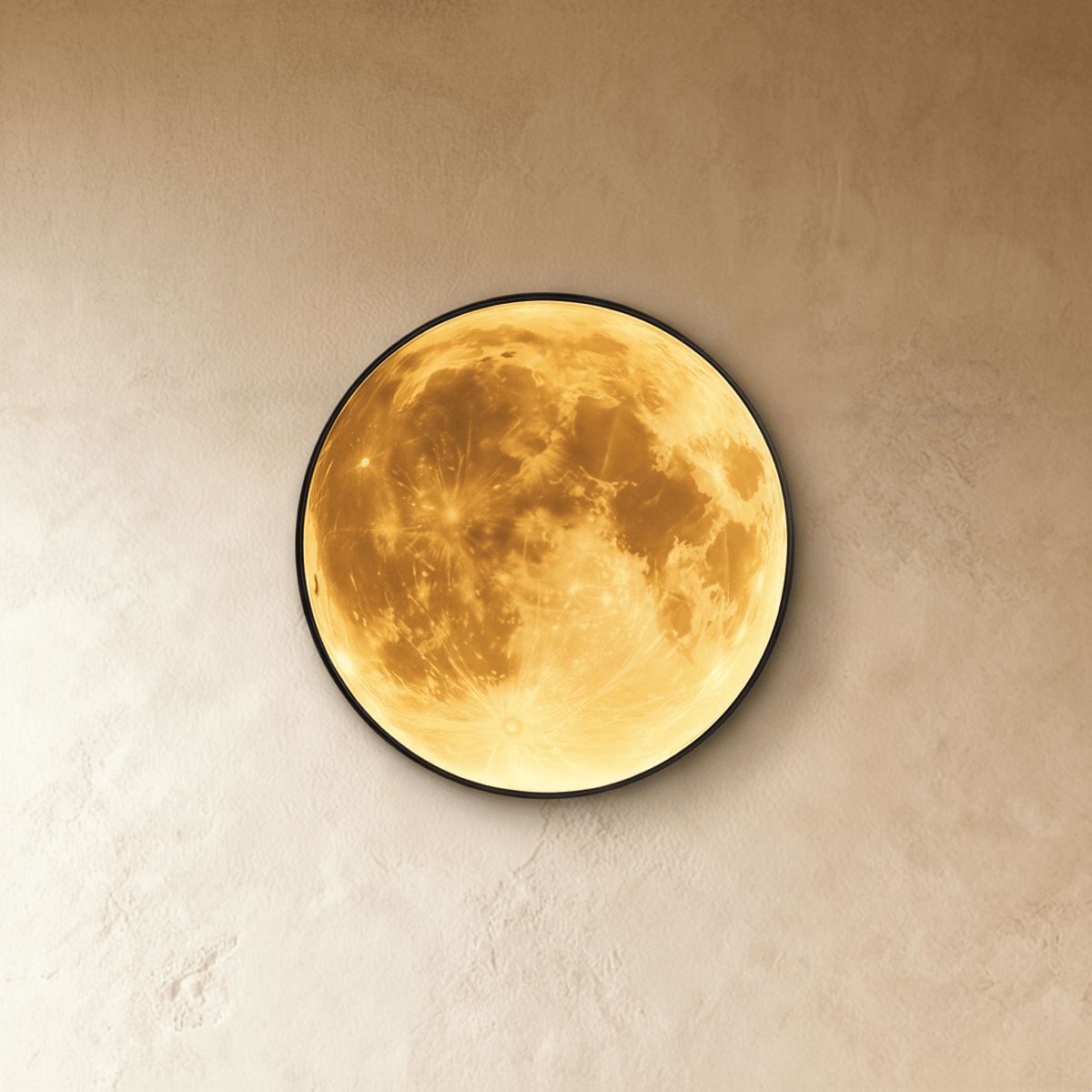 Caspian Moon Wall Lamp Illuminated Art - Wall Lights & Sconces | Lucera Lighting