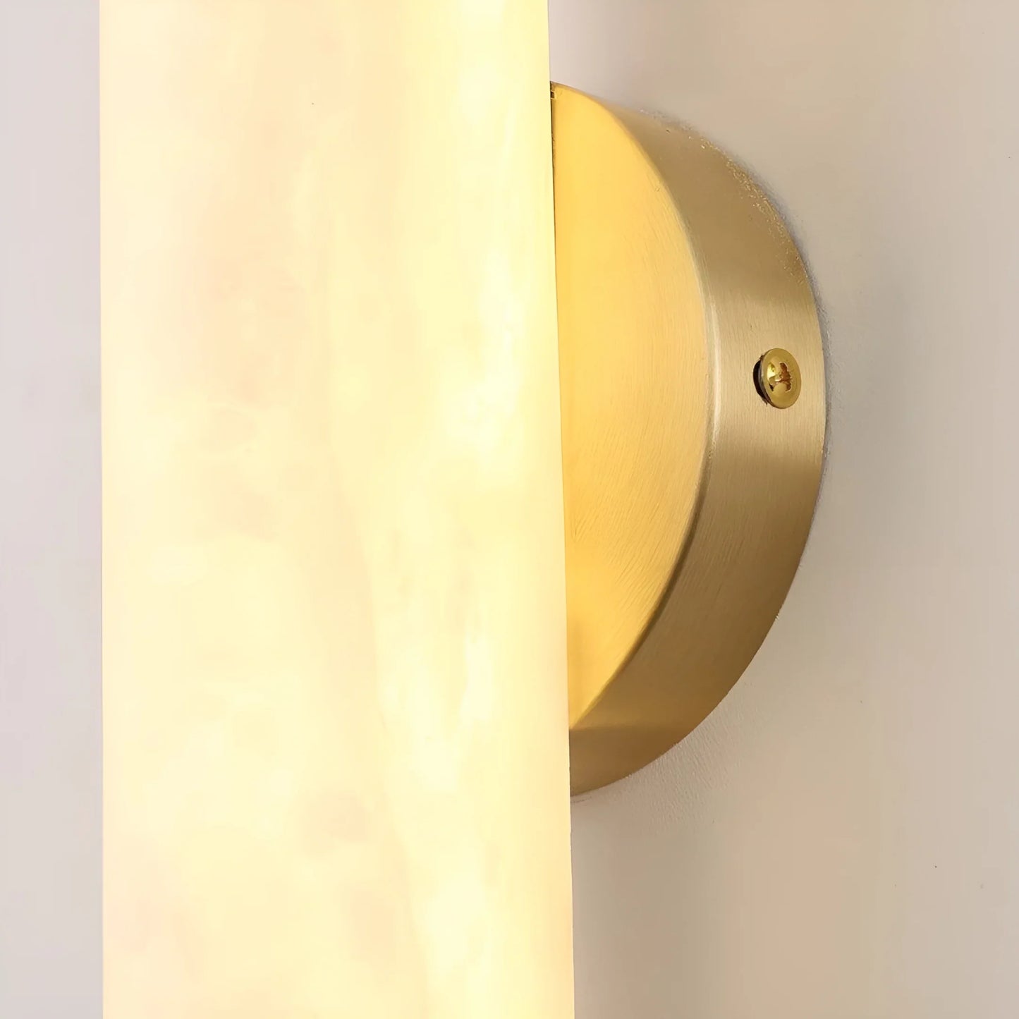 Cosmo Alabaster Vertical Wall Sconce - Luxury Ambient Light - Lamps | Lucera Lighting