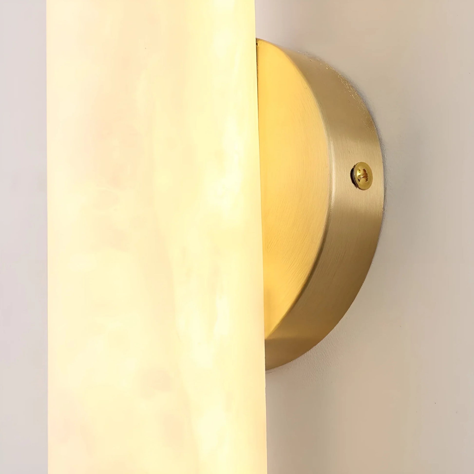 Cosmo Alabaster Vertical Wall Sconce - Luxury Ambient Light - Lamps | Lucera Lighting