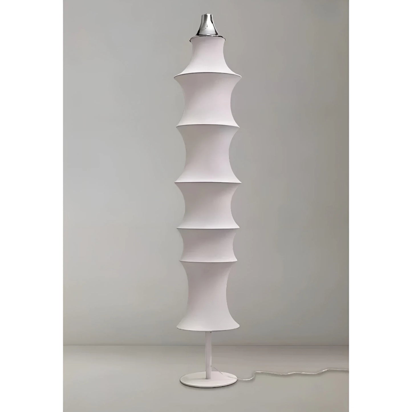 Aquamarine White Silk Modern Floor Lamp - Lamps | Lucera Lighting