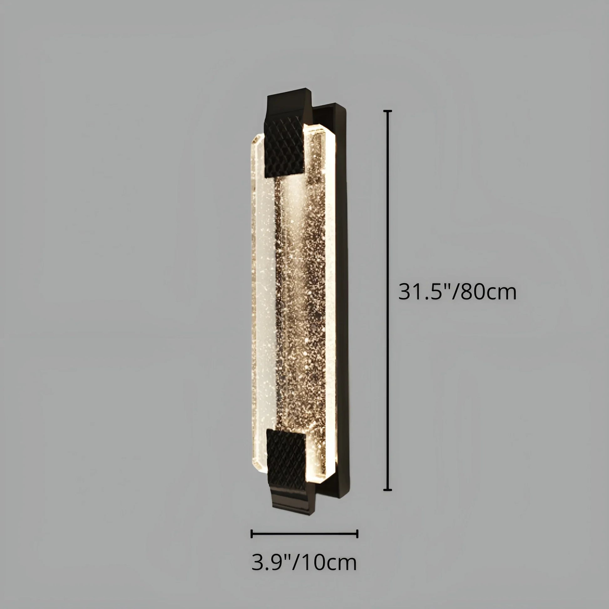 Polaris Stone Outdoor Crystal Sconce - Exterior wall | Lucera Lighting