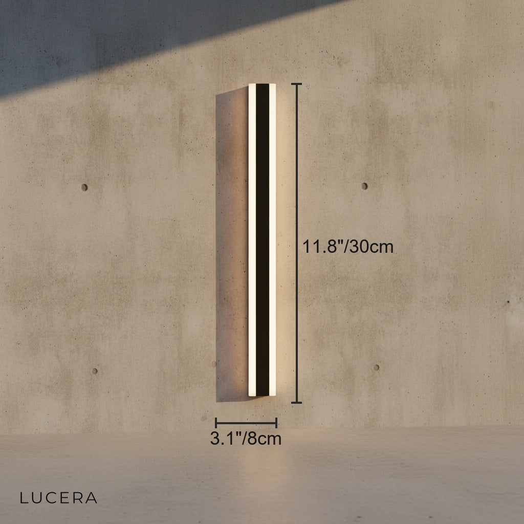 Yara Black Smart Outdoor LED Wall Lamp - Exterior wall | Lucera Lighting