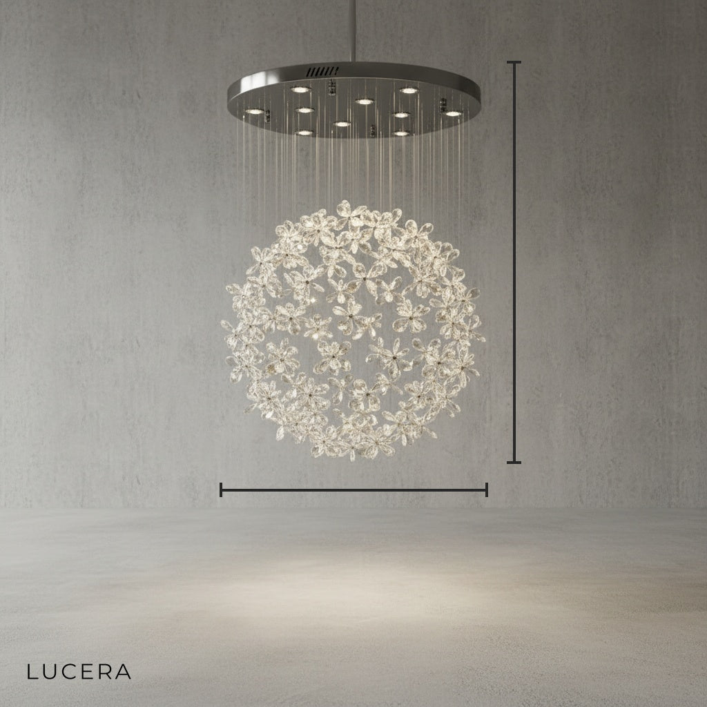 Borage Crystal Butterfly Ceiling Chandelier - Chandeliers | Lucera Lighting
