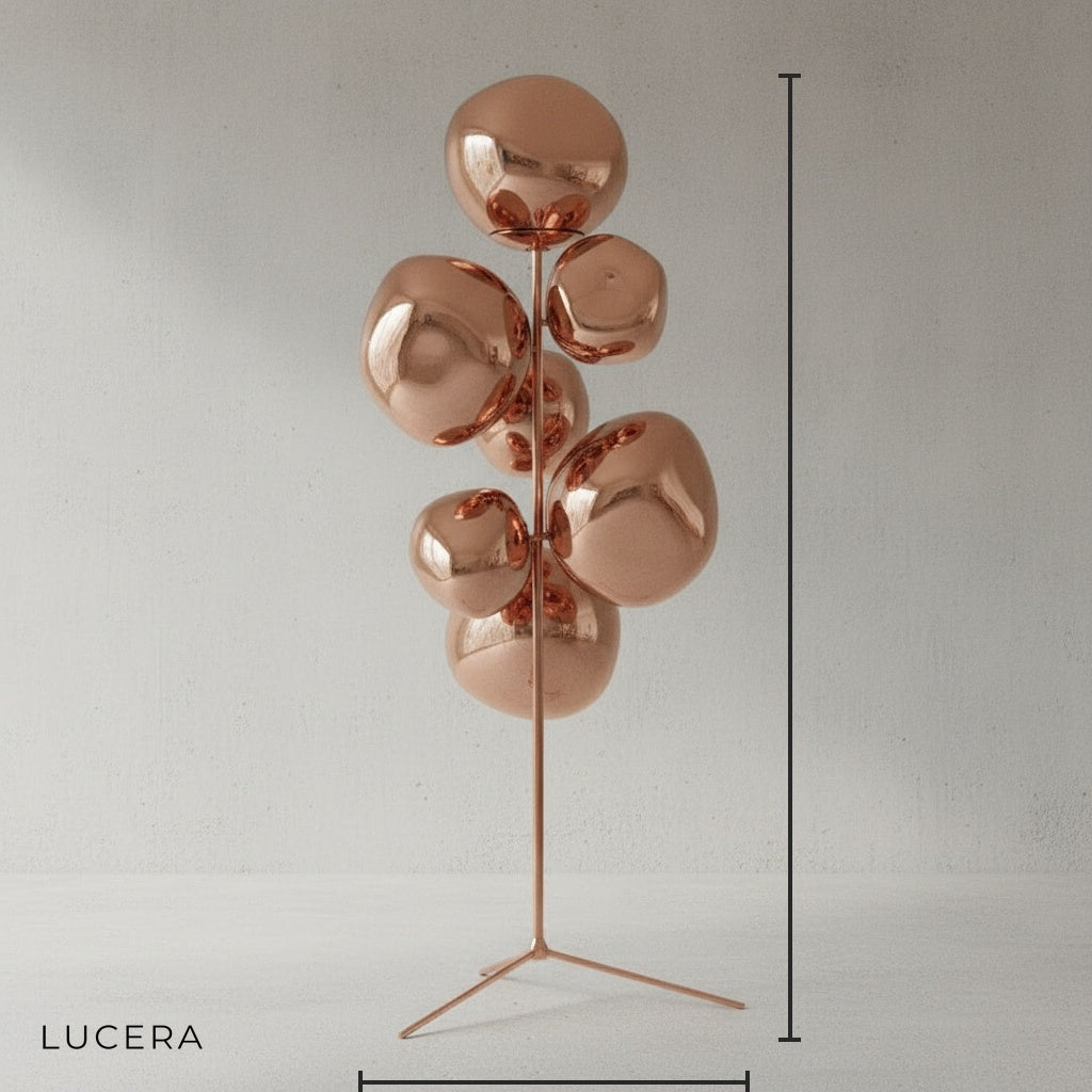 Moonstone Freiburg Standing Acrylic Lava Stone LED Floor La - Lamps | Lucera Lighting