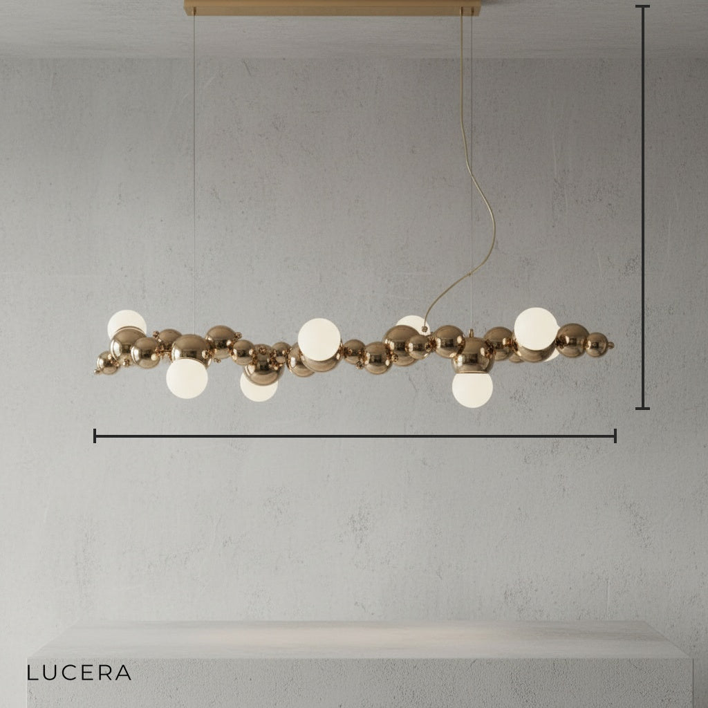 Byzantium Long Bubble Design Chandelier - Chandeliers | Lucera Lighting