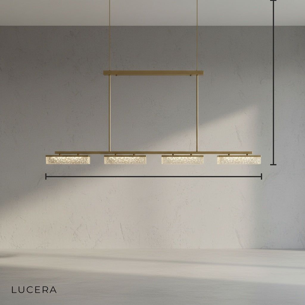 Claret Modern Drum Glass LED Ceiling Chandelier - Pendant Lights | Lucera Lighting
