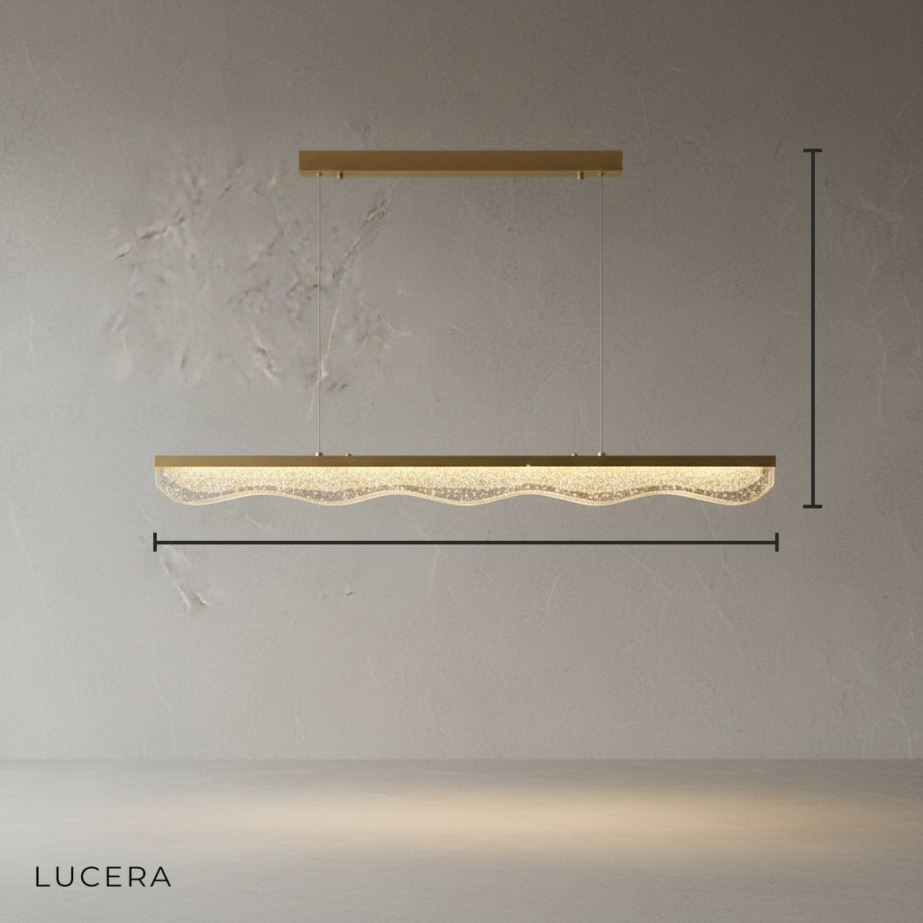 Malachite Rectangle Gold Chandelier - Pendant Lights | Lucera Lighting