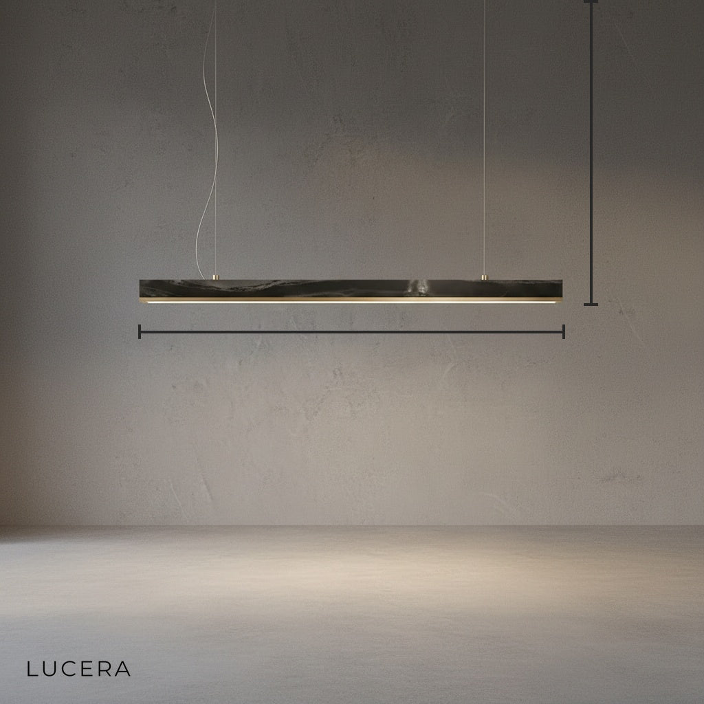 Mulberry Rorschach Black Marble Chandelier - Pendant Lights | Lucera Lighting