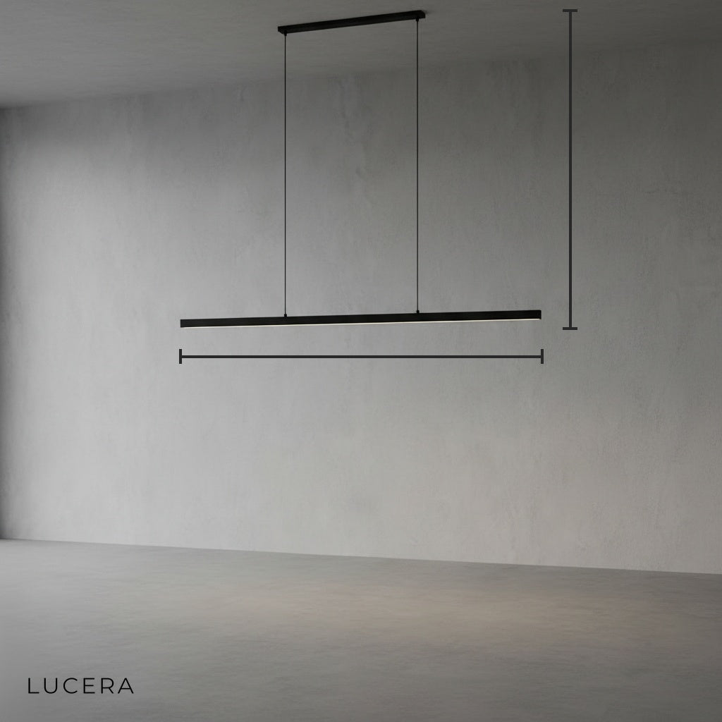 Palatinate Minimalist Black Chandelier - Pendant Lights | Lucera Lighting
