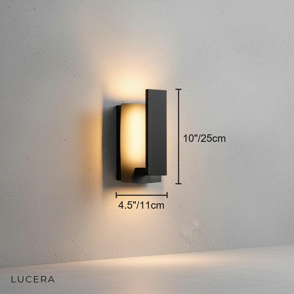 Nova Outdoor Wall Light - Modern LED Sconce - Exterior wall | Lucera Lighting