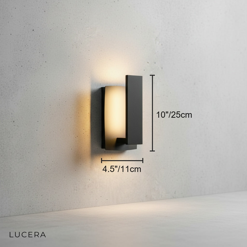 Nova Outdoor Wall Light - Modern LED Sconce - Exterior wall | Lucera Lighting