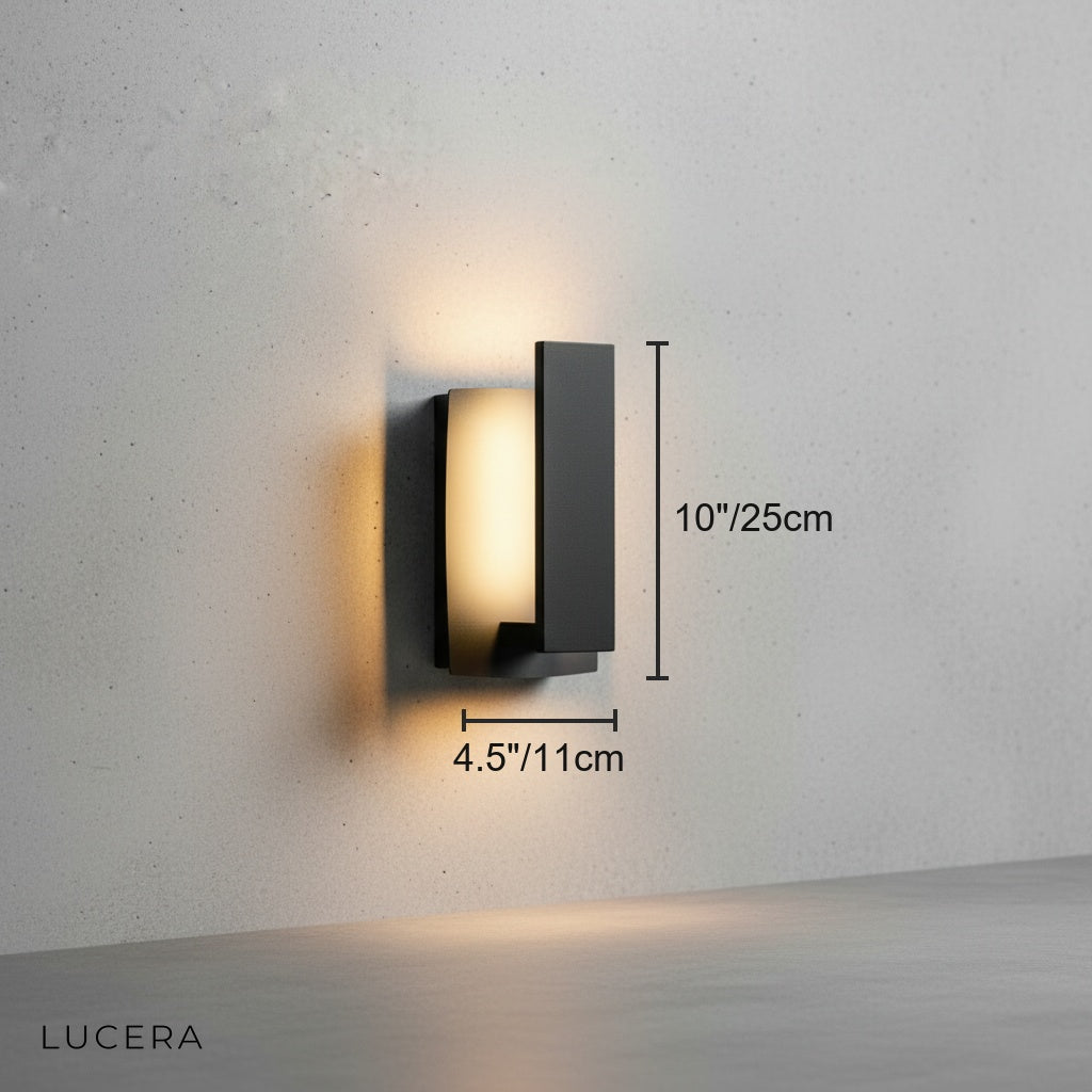 Nova Outdoor Wall Light - Modern LED Sconce - Exterior wall | Lucera Lighting