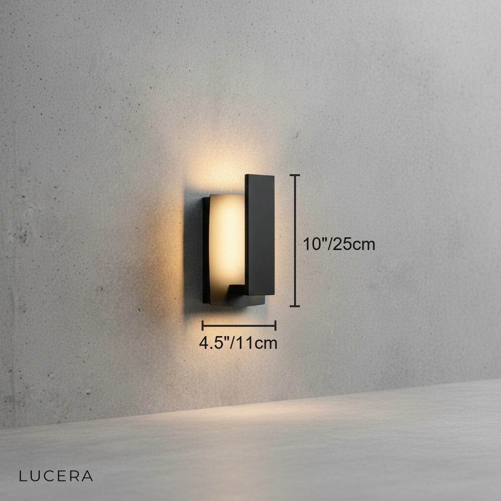 Nova Outdoor Wall Light - Modern LED Sconce - Exterior wall | Lucera Lighting