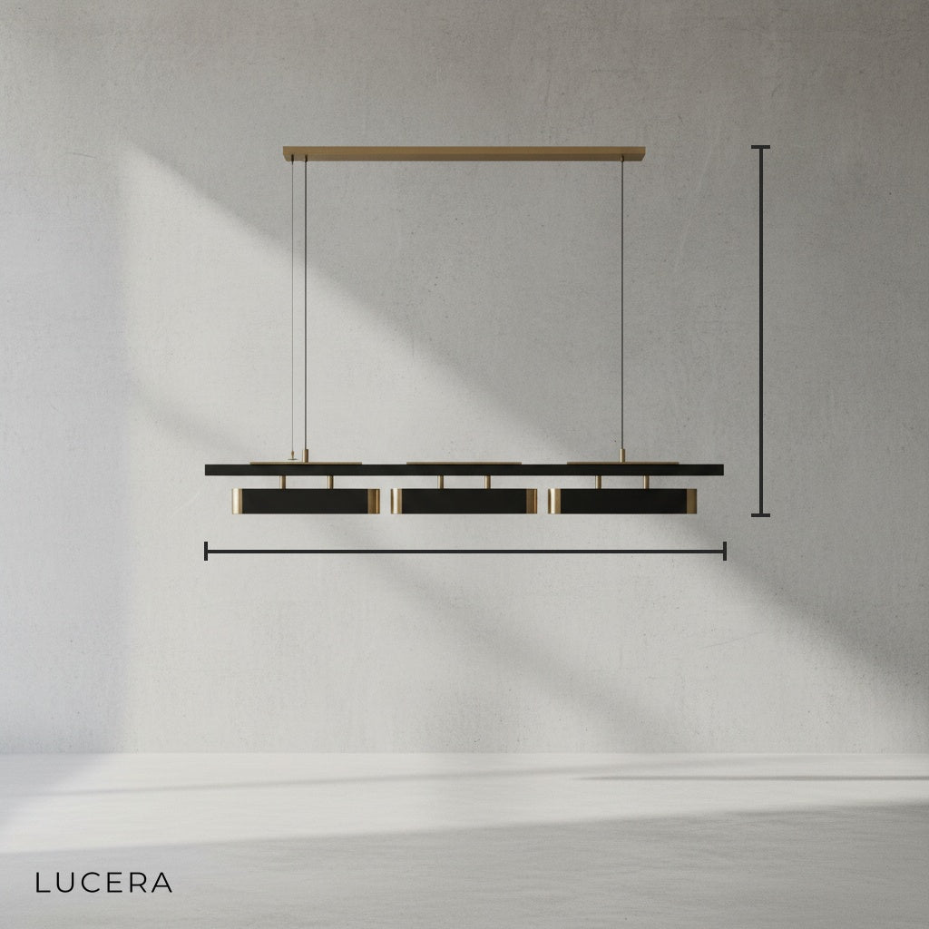 Oskar Modern Minimalistic Blocks LED Chandelier - Pendant Lights | Lucera Lighting